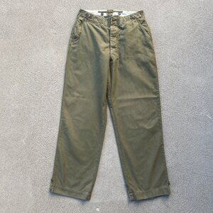 Vintage 40s Military M43 Cotton Field Trousers WW2 Olive Drab